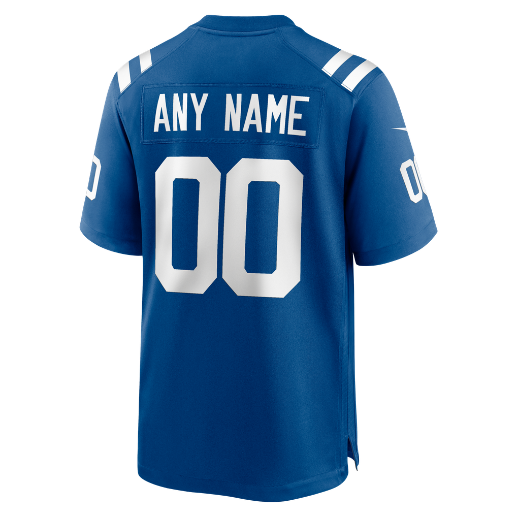 Men's Indianapolis Colts Royal Custom Game Jersey