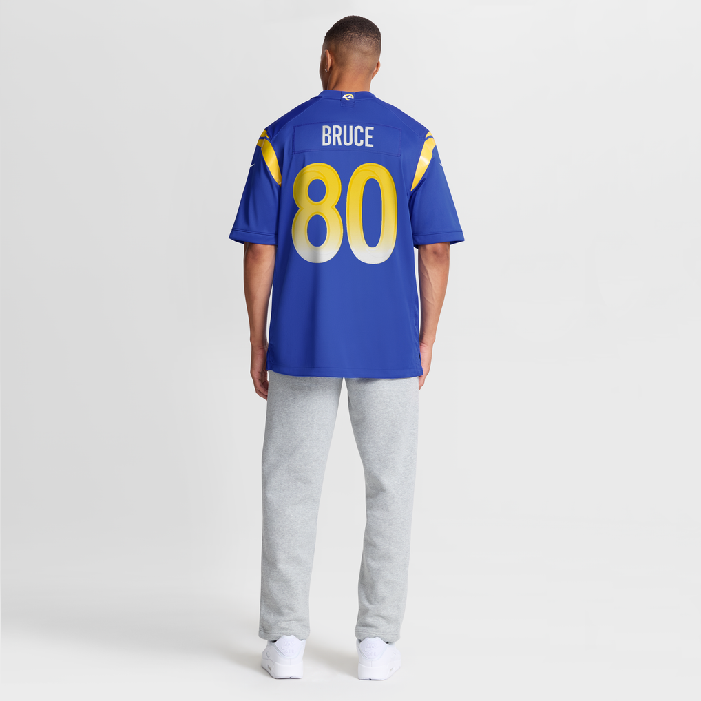 Men's Los Angeles Rams Isaac Bruce Royal Game Retired Player Jersey