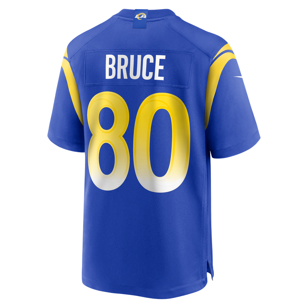 Men's Los Angeles Rams Isaac Bruce Royal Game Retired Player Jersey
