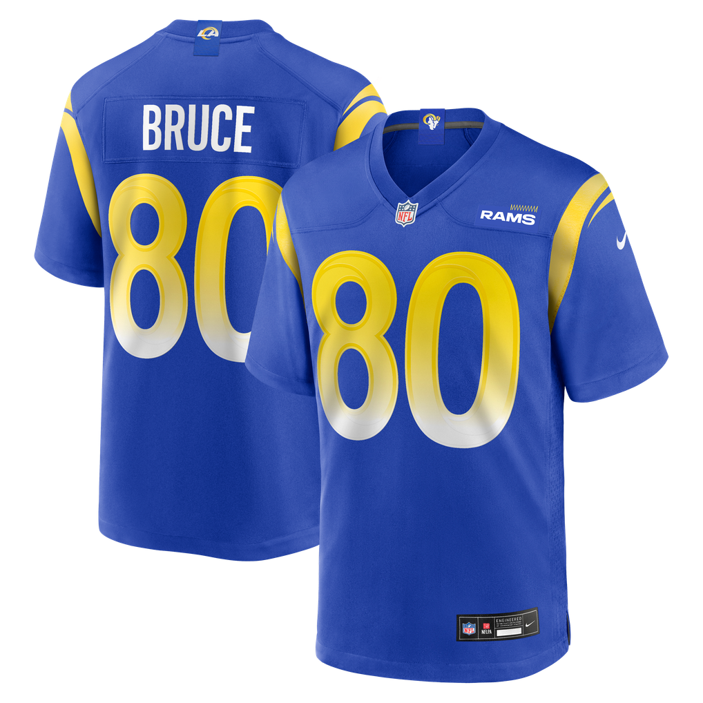 Men's Los Angeles Rams Isaac Bruce Royal Game Retired Player Jersey