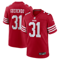Men's San Francisco 49ers Isaac Guerendo Scarlet Game Jersey