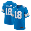 Men's Detroit Lions Isaac TeSlaa Blue Game Player Jersey