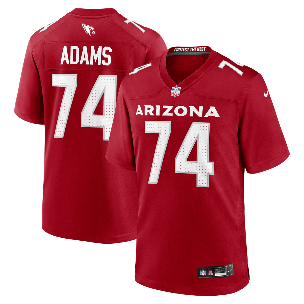 Men's Arizona Cardinals Isaiah Adams Cardinal Team Game Jersey