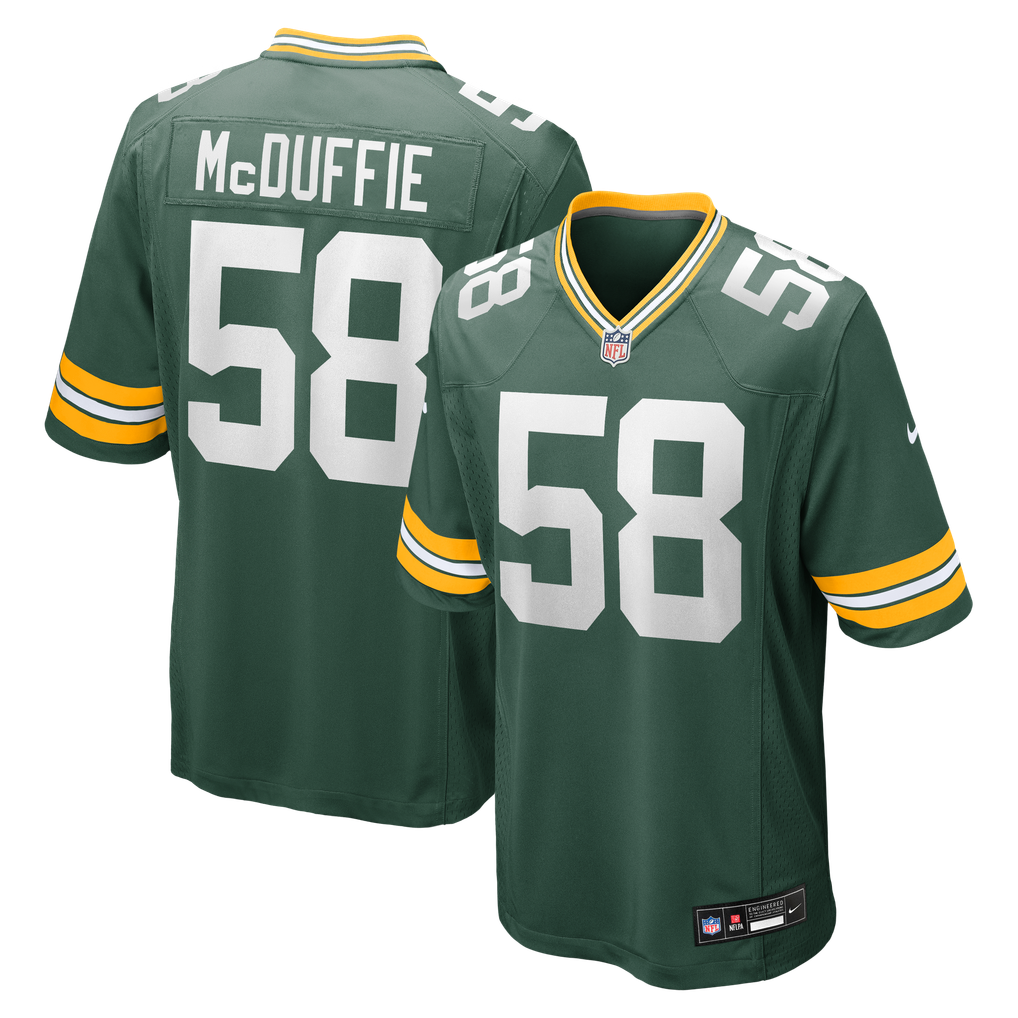 Men's Green Bay Packers Isaiah McDuffie Green Game Jersey