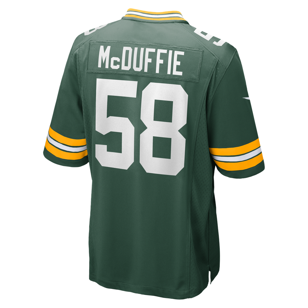 Men's Green Bay Packers Isaiah McDuffie Green Game Jersey