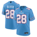 Men's Tennessee Titans Isaiah Oliver Light Blue Team Game Jersey