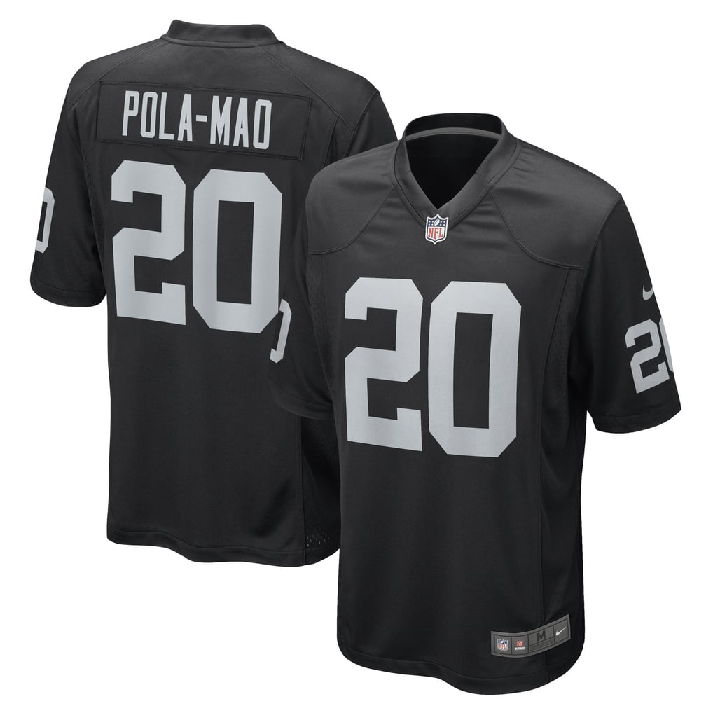 Men's Las Vegas Raiders Isaiah Pola-Mao Black Game Player Jersey