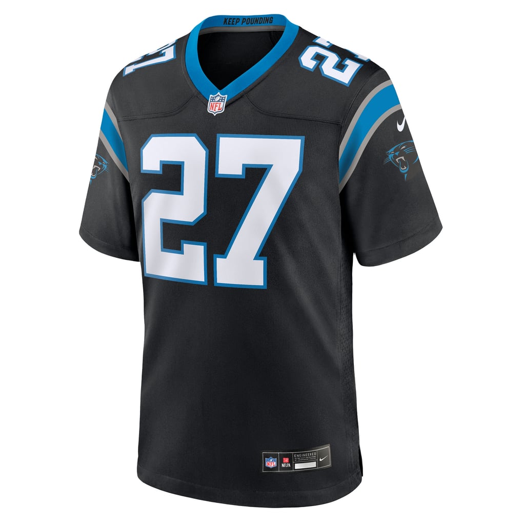 Men's Carolina Panthers Isaiah Simmons Black Team Game Jersey