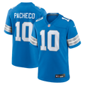 Men's Detroit Lions Isiah Pacheco Blue Team Game Jersey
