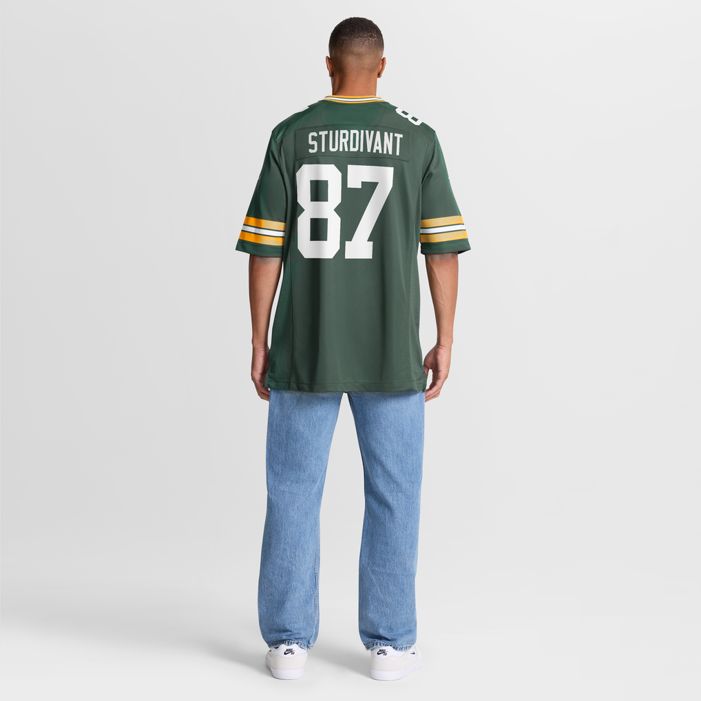Men's Green Bay Packers J. Michael Sturdivant Green Team Game Jersey