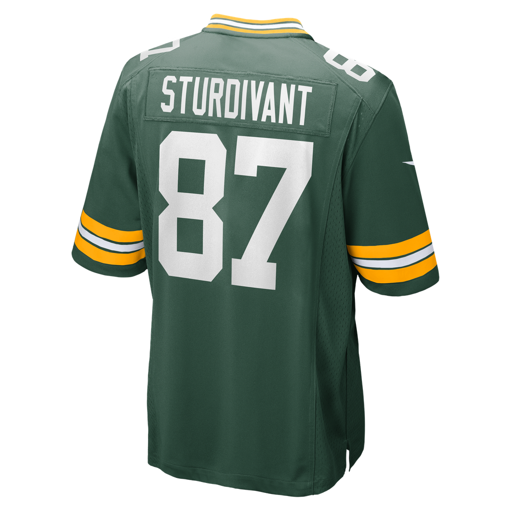 Men's Green Bay Packers J. Michael Sturdivant Green Team Game Jersey
