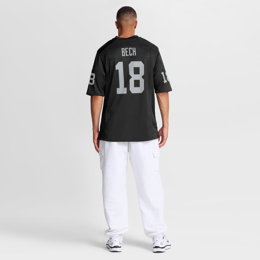 Men's Las Vegas Raiders Jack Bech Black Team Game Jersey