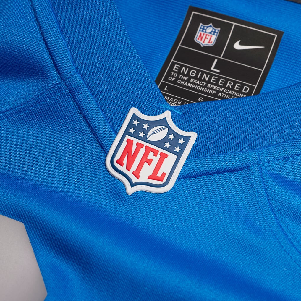 Men's Detroit Lions Jack Campbell Blue Alternate Game Jersey