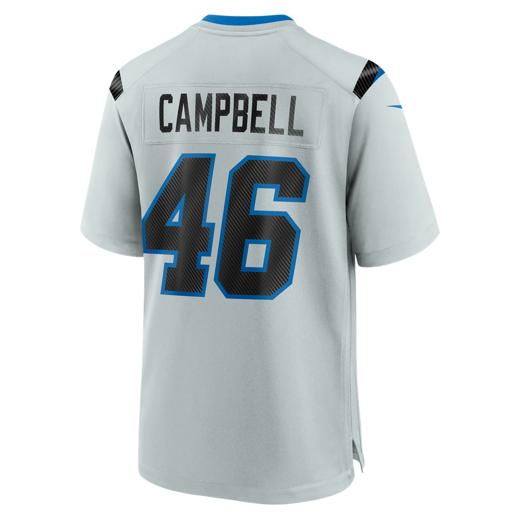 Men's Detroit Lions Jack Campbell Silver 2026 Rivalries Collection Game Jersey