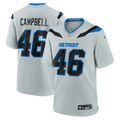 Men's Detroit Lions Jack Campbell Silver 2026 Rivalries Collection Game Jersey