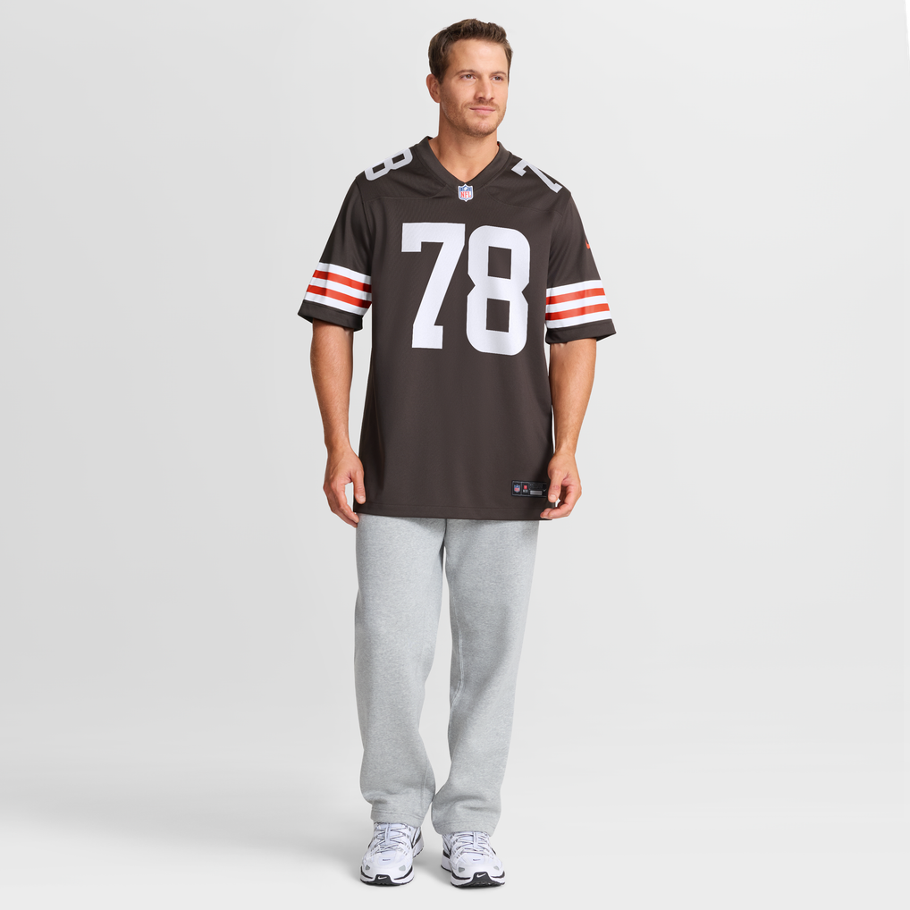 Men's Cleveland Browns Jack Conklin Brown Team Game Jersey