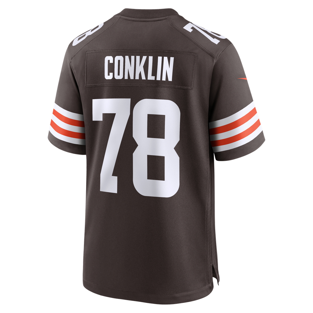 Men's Cleveland Browns Jack Conklin Brown Team Game Jersey