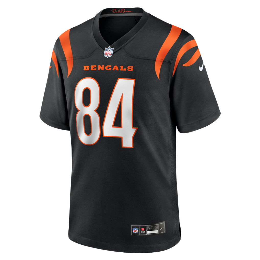 Men's Cincinnati Bengals Jack Endries Black Team Game Jersey