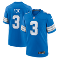 Men's Detroit Lions Jack Fox Blue Team Game Jersey