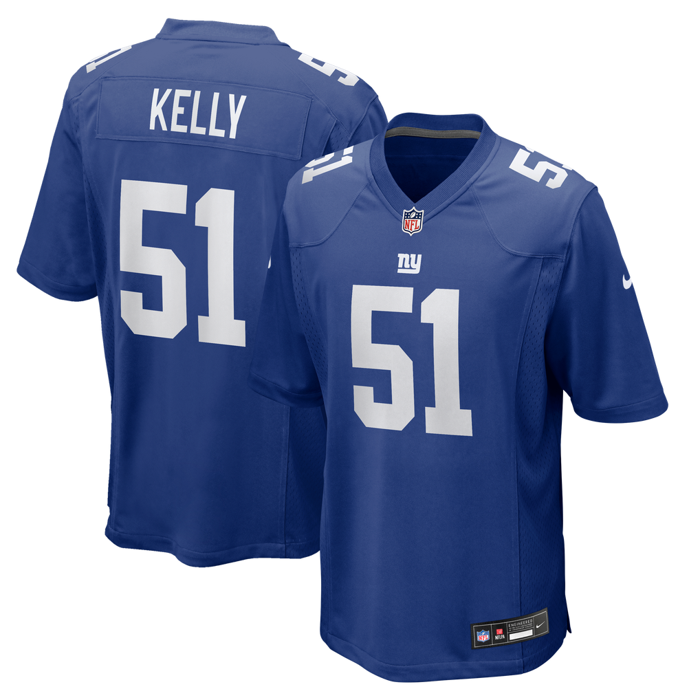 Men's New York Giants Jack Kelly Royal Team Game Jersey