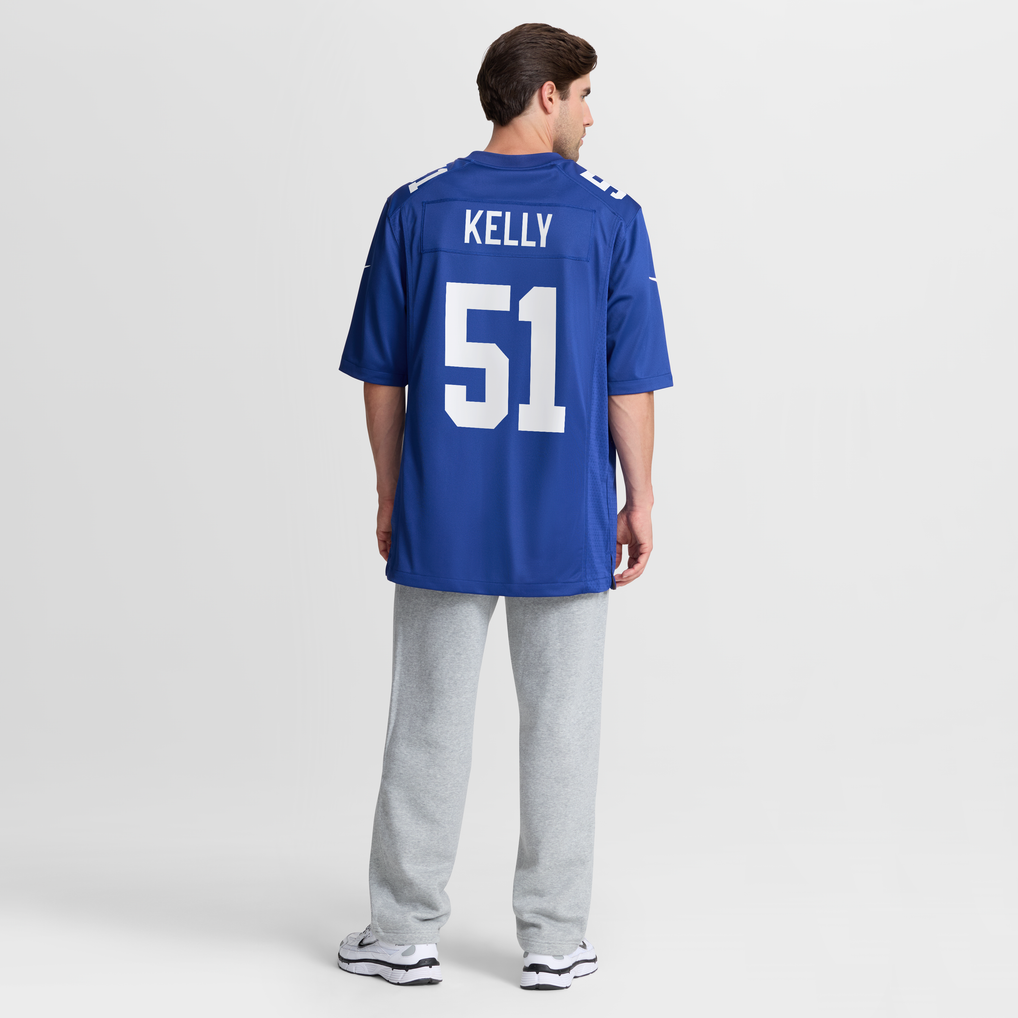 Men's New York Giants Jack Kelly Royal Team Game Jersey