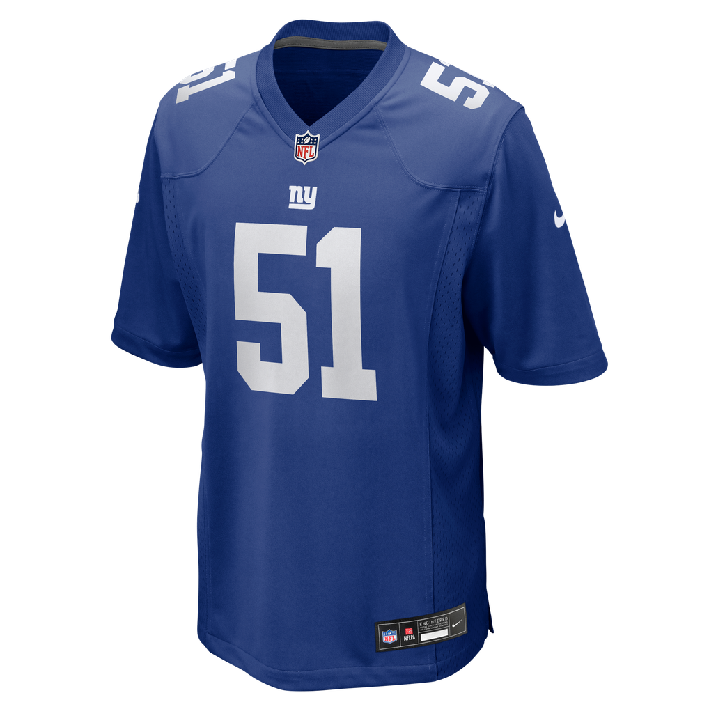 Men's New York Giants Jack Kelly Royal Team Game Jersey