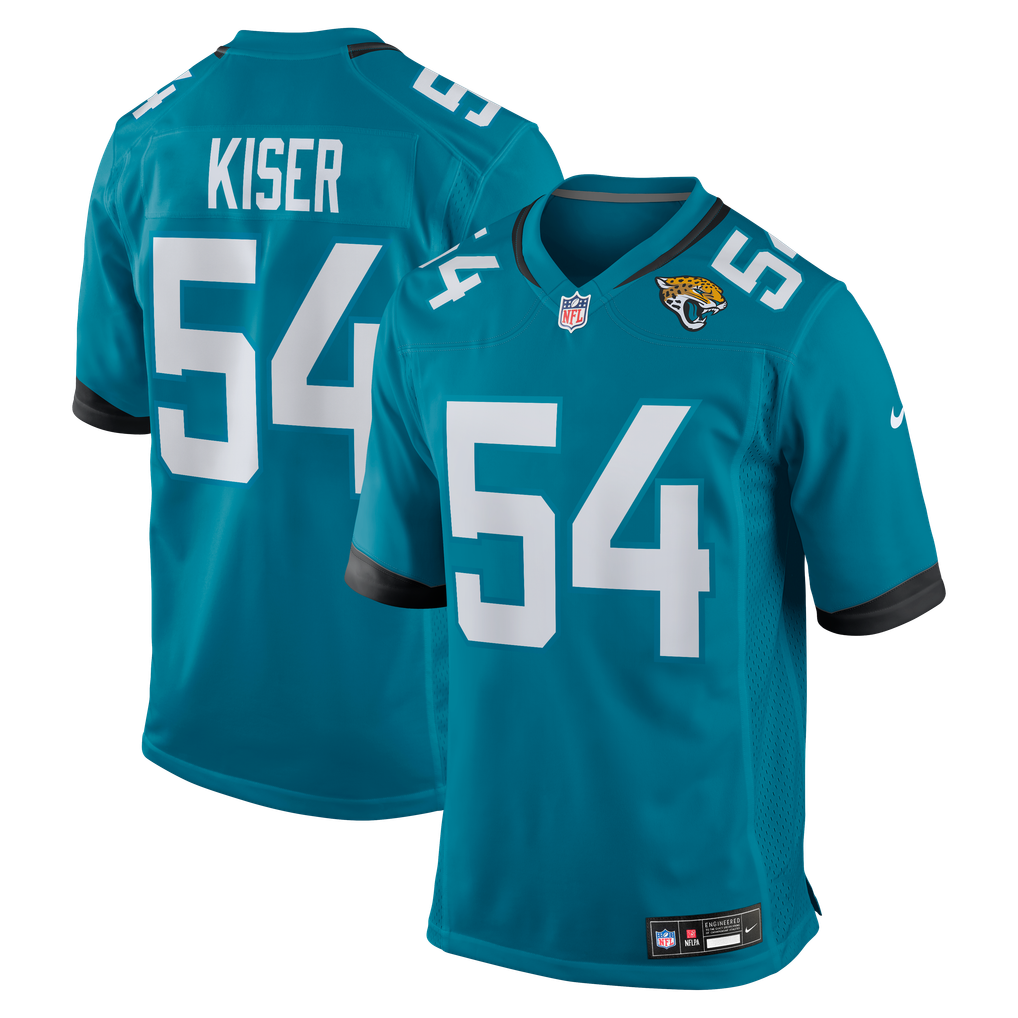 Men's Jacksonville Jaguars Jack Kiser Teal Team Game Jersey