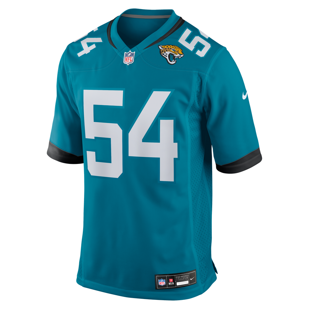 Men's Jacksonville Jaguars Jack Kiser Teal Team Game Jersey