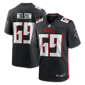 Men's Atlanta Falcons Jack Nelson Black Team Game Jersey