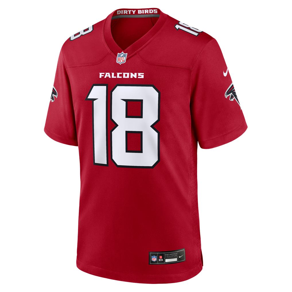 Men's Atlanta Falcons Jack Strand Red Team Game Jersey