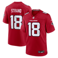 Men's Atlanta Falcons Jack Strand Red Team Game Jersey