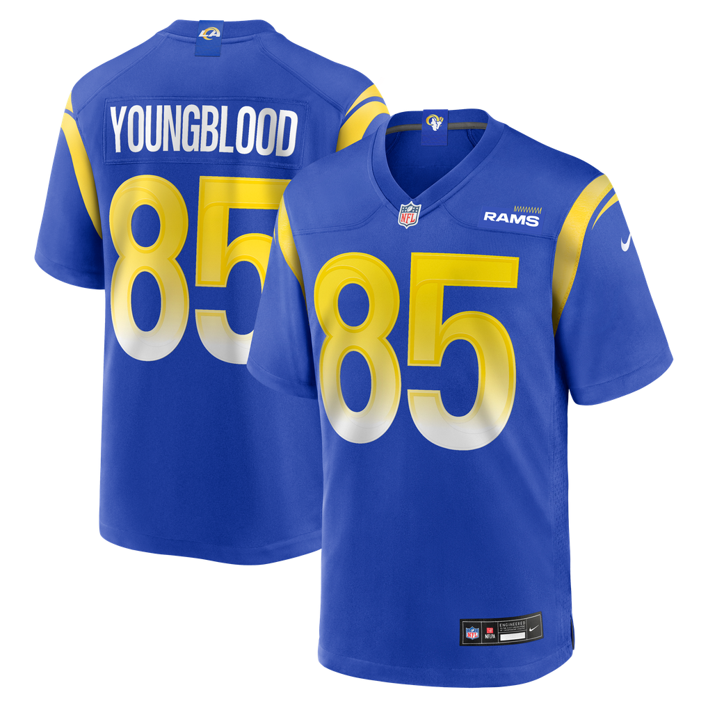 Men's Los Angeles Rams Jack Youngblood Royal Game Retired Player Jersey