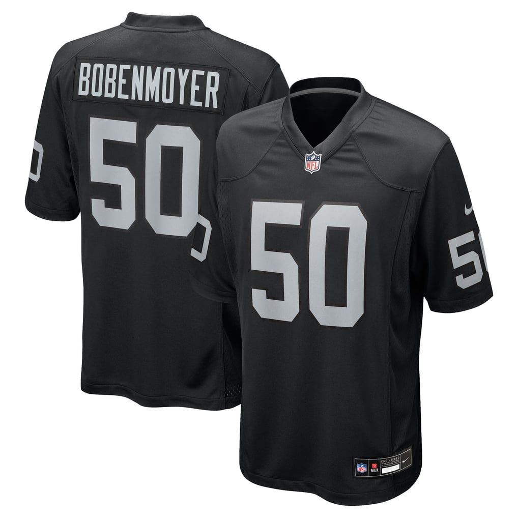Men's Las Vegas Raiders Jacob Bobenmoyer Black Game Player Jersey