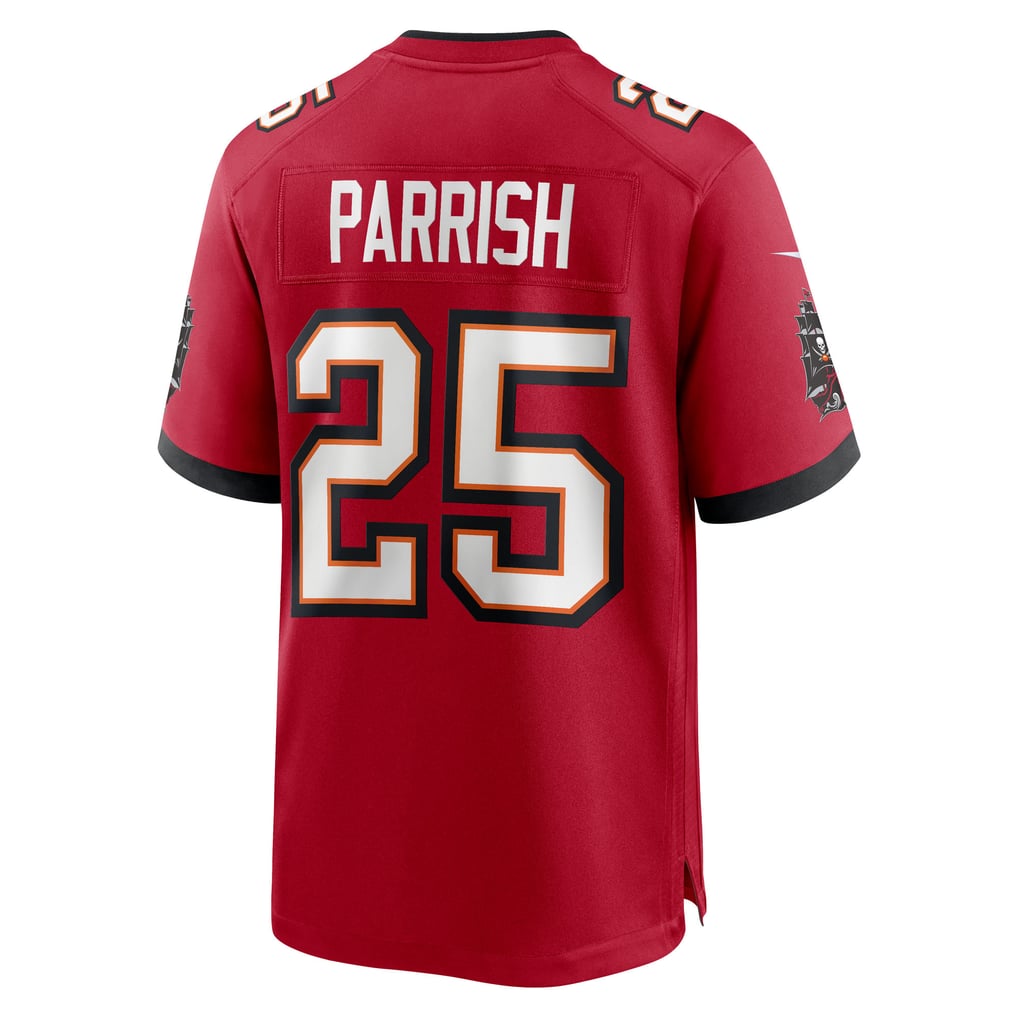 Men's Tampa Bay Buccaneers Jacob Parrish Red Team Game Jersey