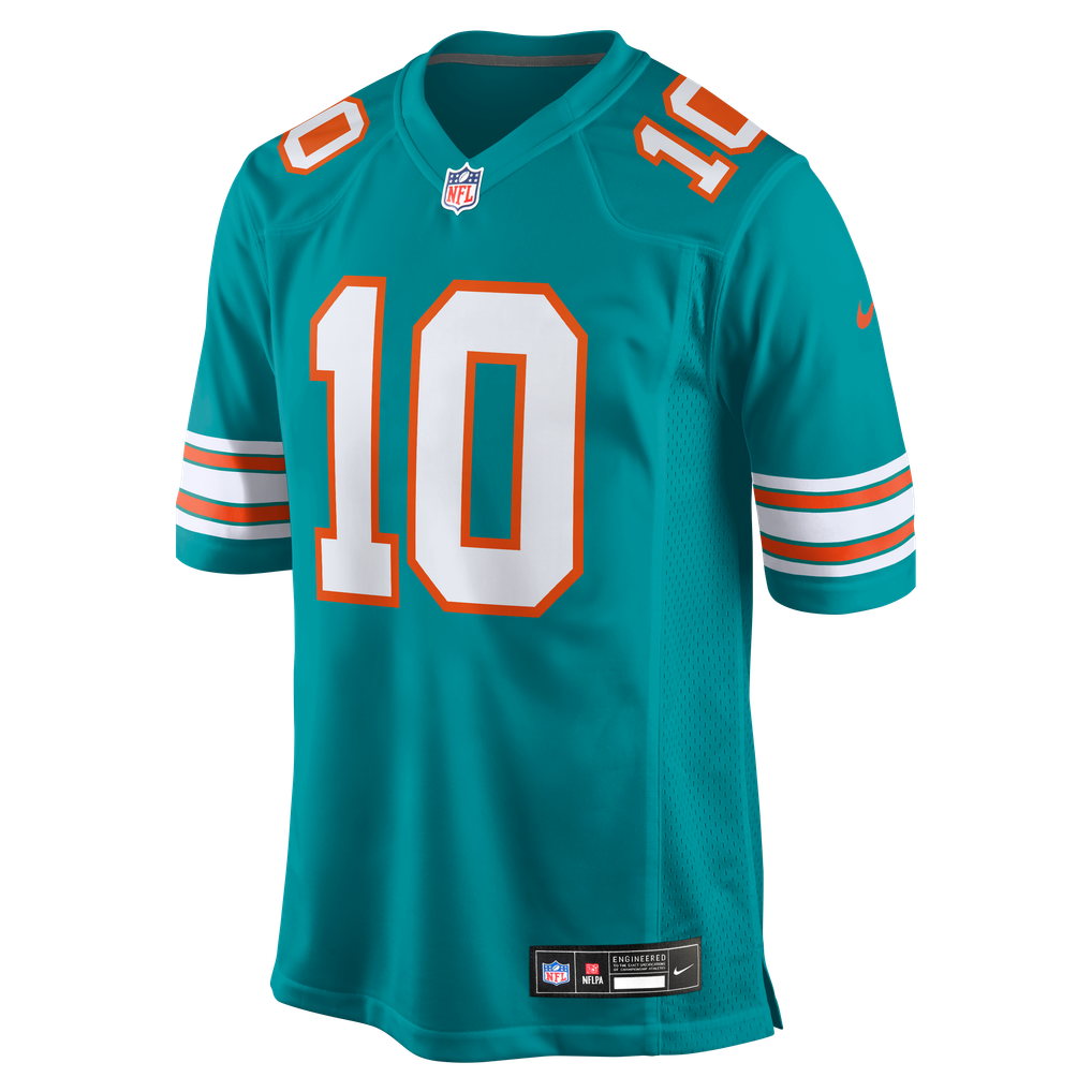 Men's Miami Dolphins Jacob Rodriguez Aqua Alternate Game Jersey