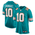 Men's Miami Dolphins Jacob Rodriguez Aqua Alternate Game Jersey
