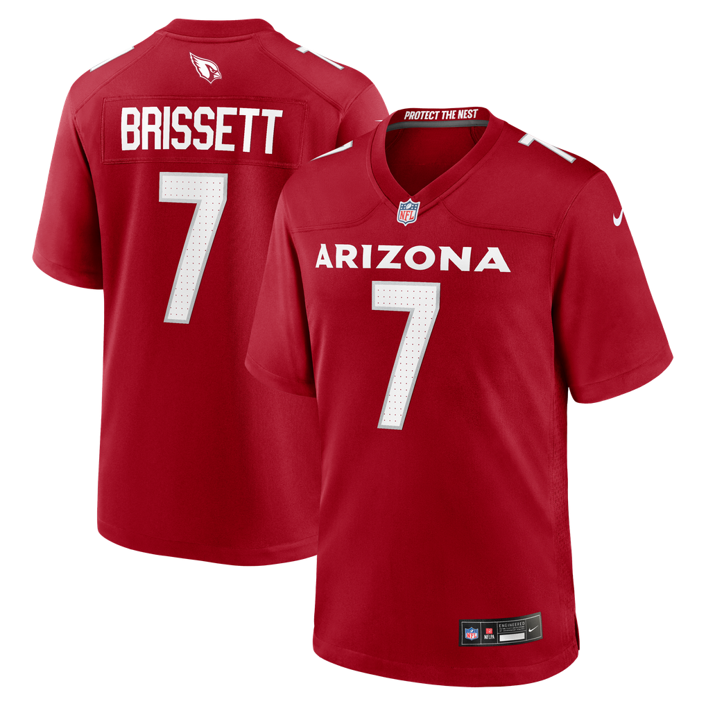 Men's Arizona Cardinals Jacoby Brissett Cardinal Team Game Jersey