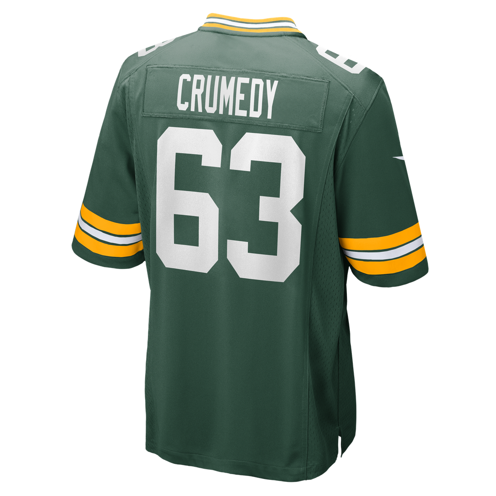 Men's Green Bay Packers Jaden Crumedy Green Team Game Jersey