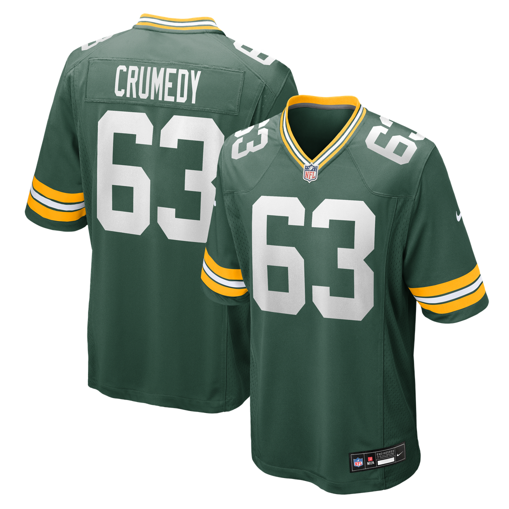 Men's Green Bay Packers Jaden Crumedy Green Team Game Jersey