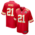 Men's Kansas City Chiefs Jaden Hicks Red Game Jersey