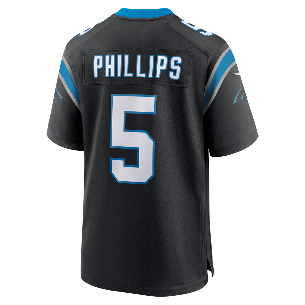 Men's Carolina Panthers Jaelan Phillips Black Game Jersey