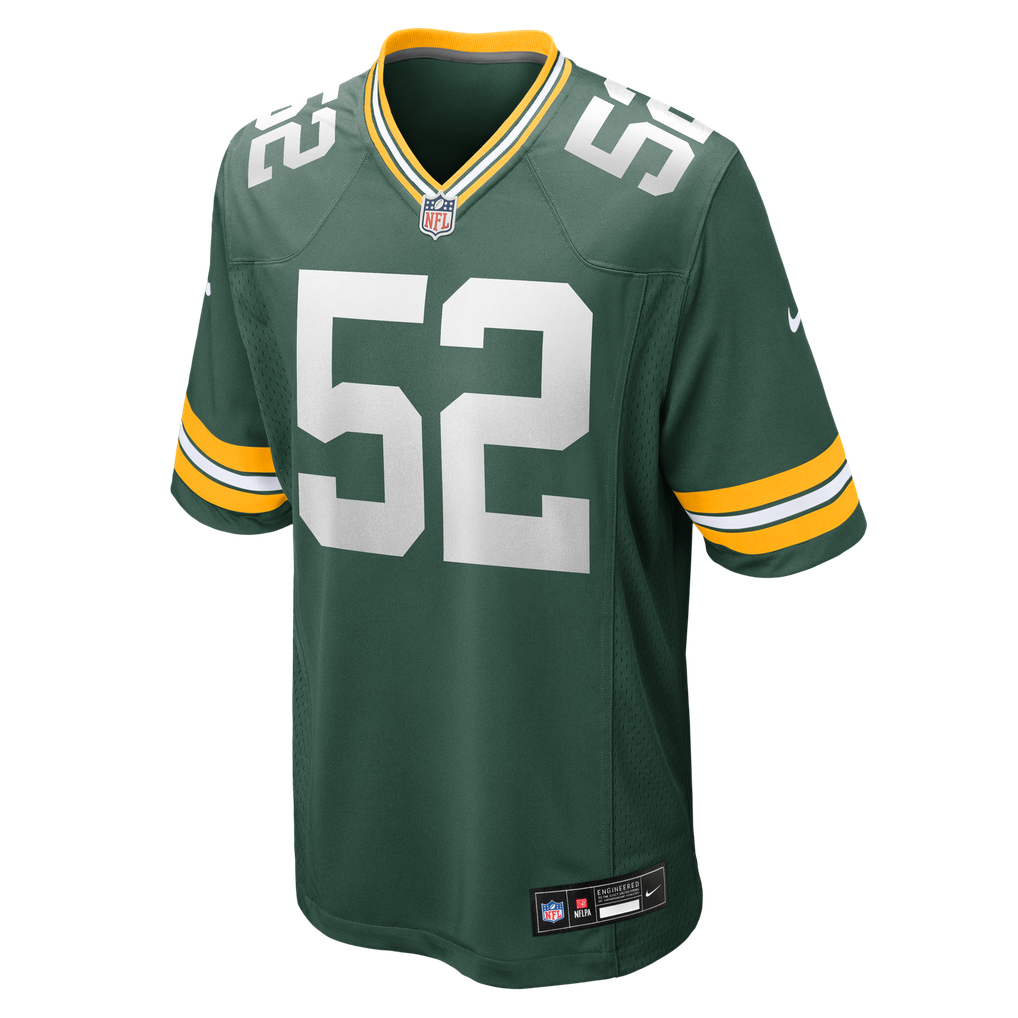 Men's Green Bay Packers Jager Burton Green Team Game Jersey