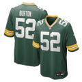Men's Green Bay Packers Jager Burton Green Team Game Jersey