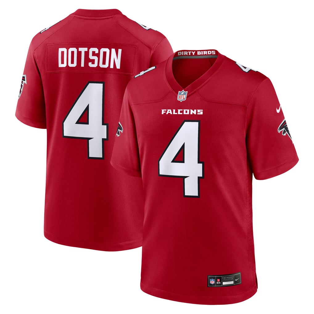 Men's Atlanta Falcons Jahan Dotson Red Team Game Jersey