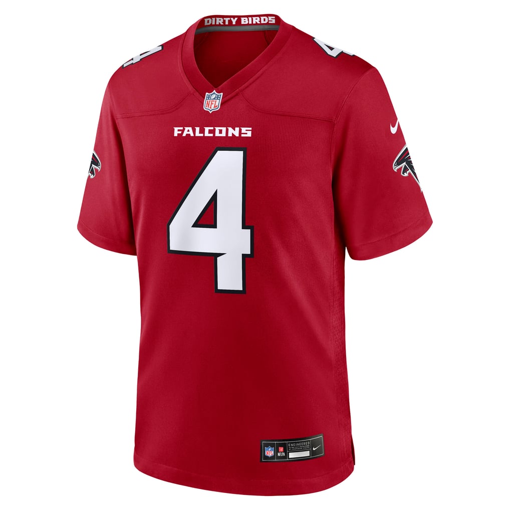 Men's Atlanta Falcons Jahan Dotson Red Team Game Jersey