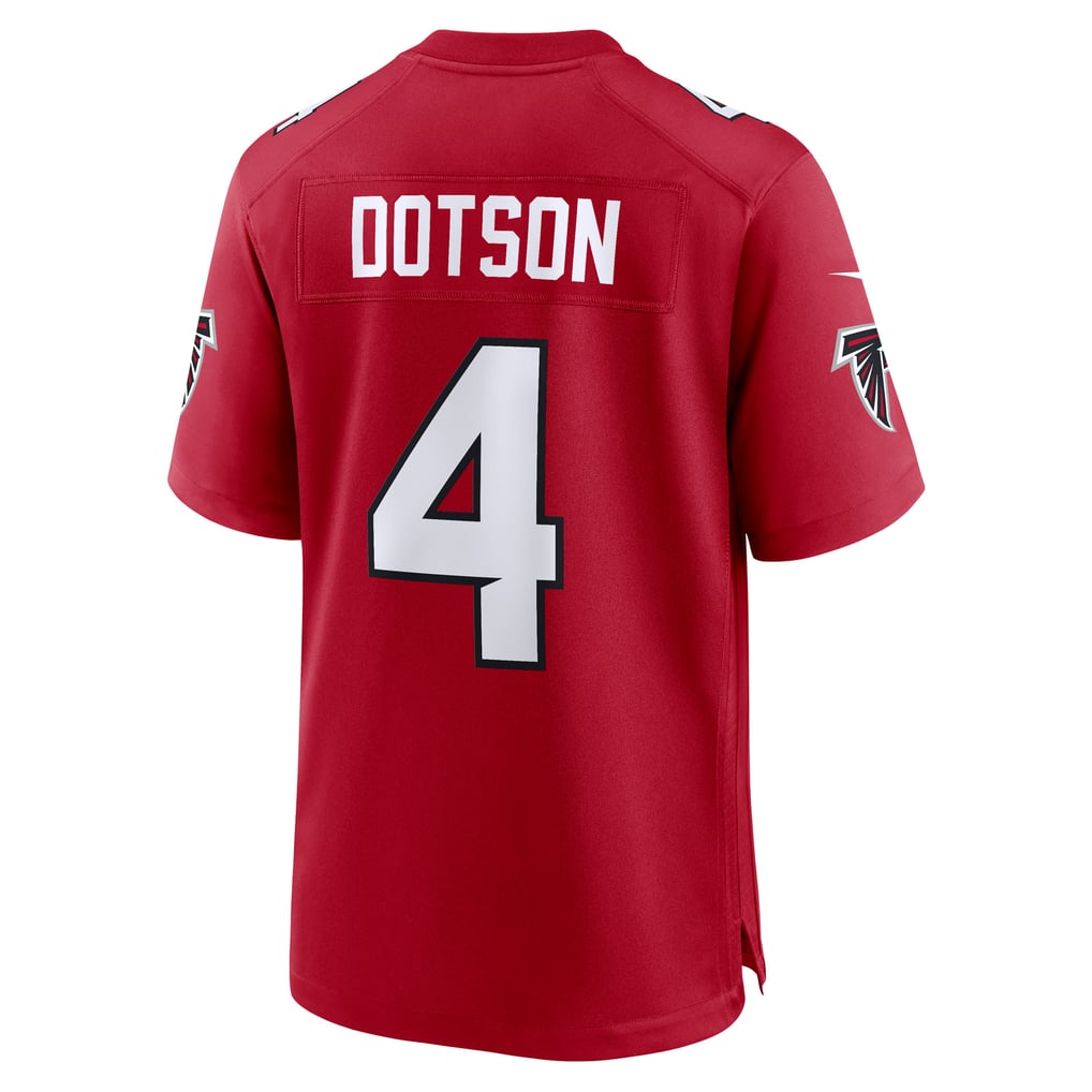 Men's Atlanta Falcons Jahan Dotson Red Team Game Jersey
