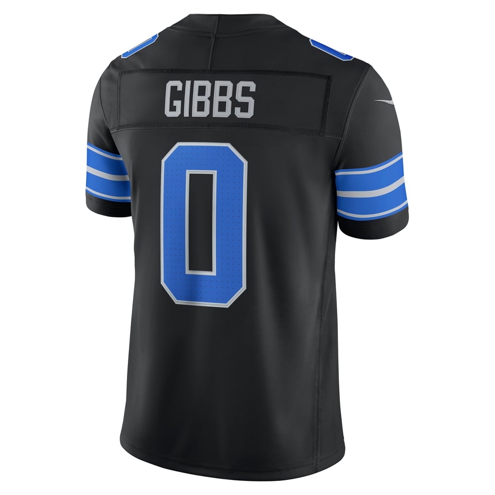 Men's Detroit Lions Jahmyr Gibbs Black Alternate Vapor F.U.S.E. Stitched Limited Jersey