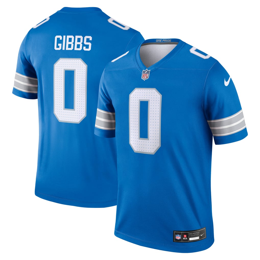 Men's Detroit Lions Jahmyr Gibbs Blue Legend Player Performance Top