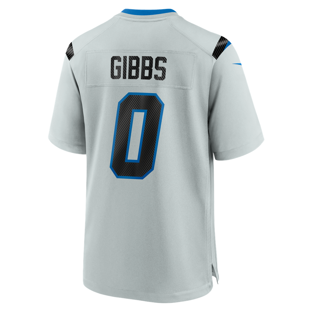 Men's Detroit Lions Jahmyr Gibbs Silver 2026 Rivalries Collection Game Jersey