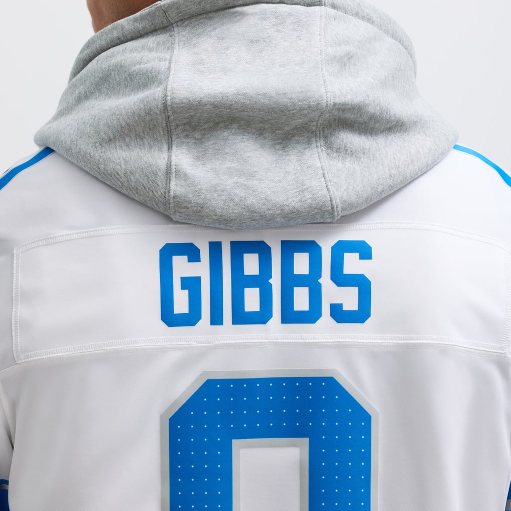 Men's Detroit Lions Jahmyr Gibbs White Vapor F.U.S.E. Limited Jersey